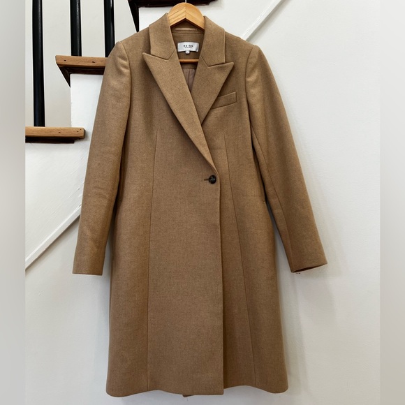 Reiss Wool Camel Coat, US 4 - Picture 1 of 6